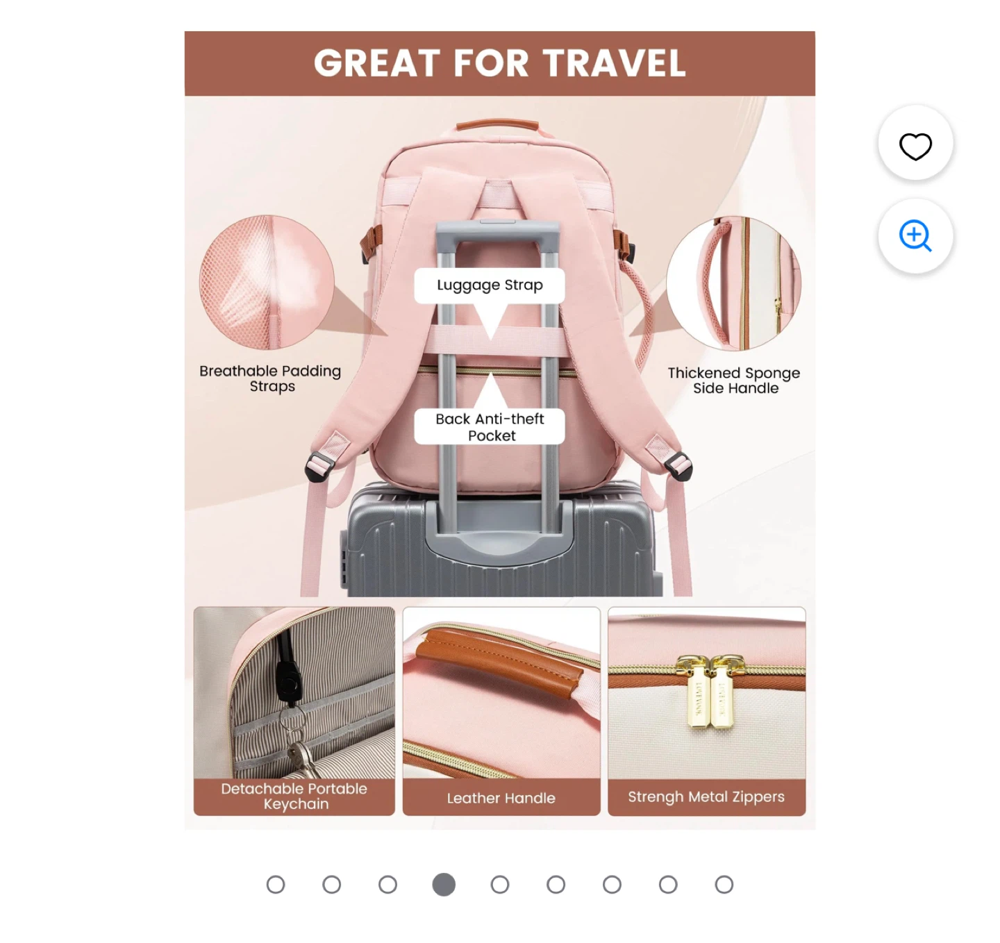 Lovevook Laptop Backpack - Pink - photo 4