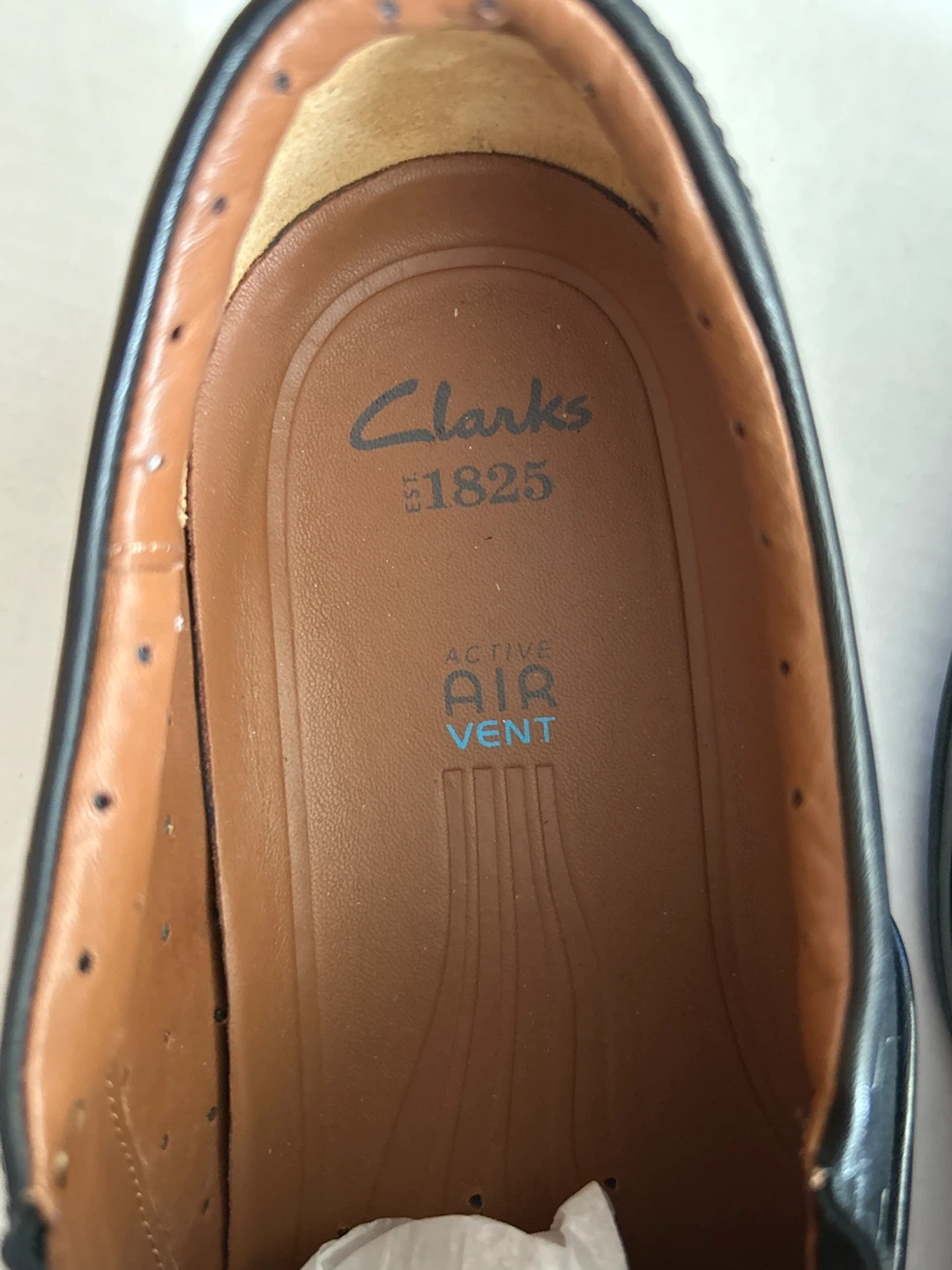 Clarks Men's Black Leather Slip-On Shoes Size US 13 - photo 2