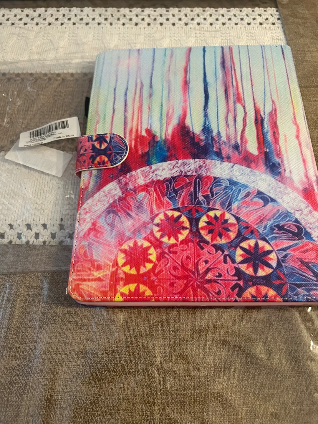 Vibrant Tablet Case with Artistic Design