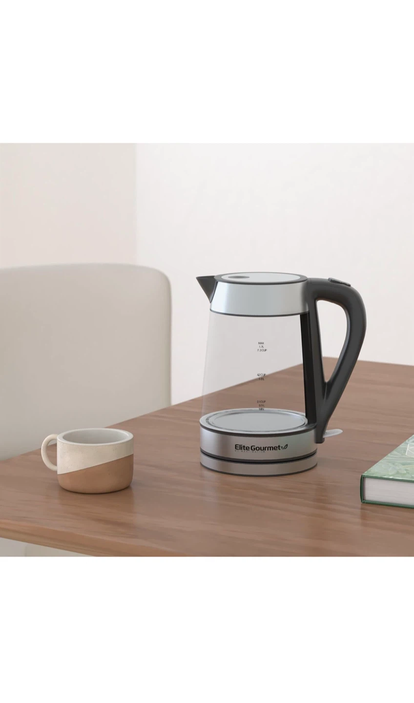 Elite Gourmet 1.7L Glass Electric Kettle - photo 4
