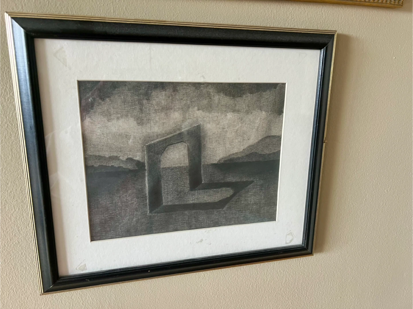 Original Surreal Graphite Drawing – “The Threshold” - photo 2