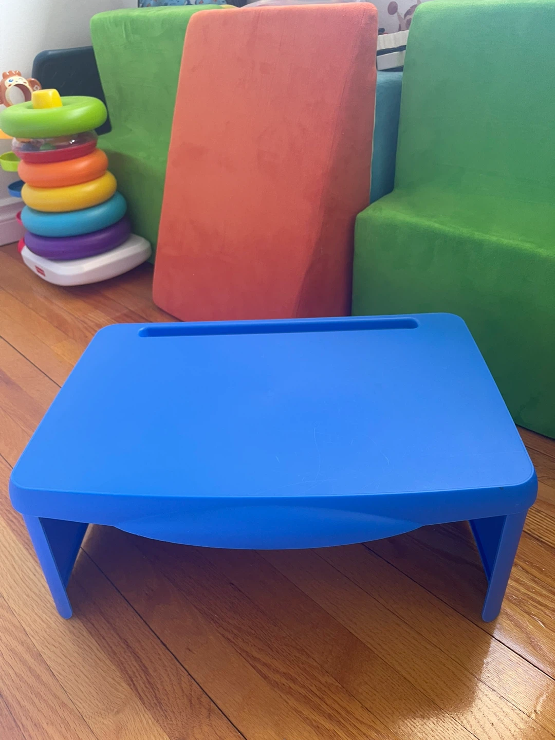 Blue Kids Lap Desk with Storage Tray