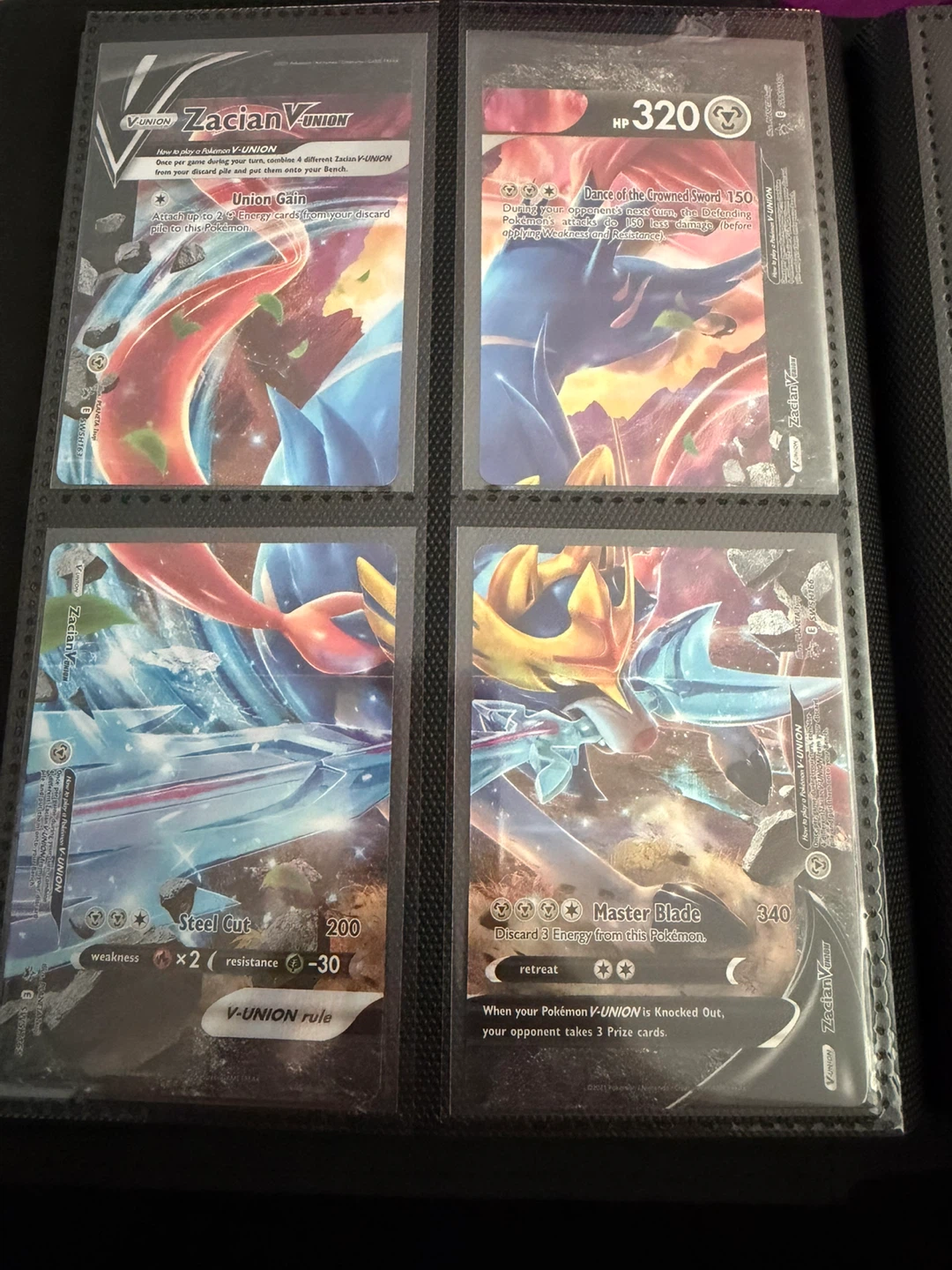 Pokemon Zacian V-UNION Trading Cards