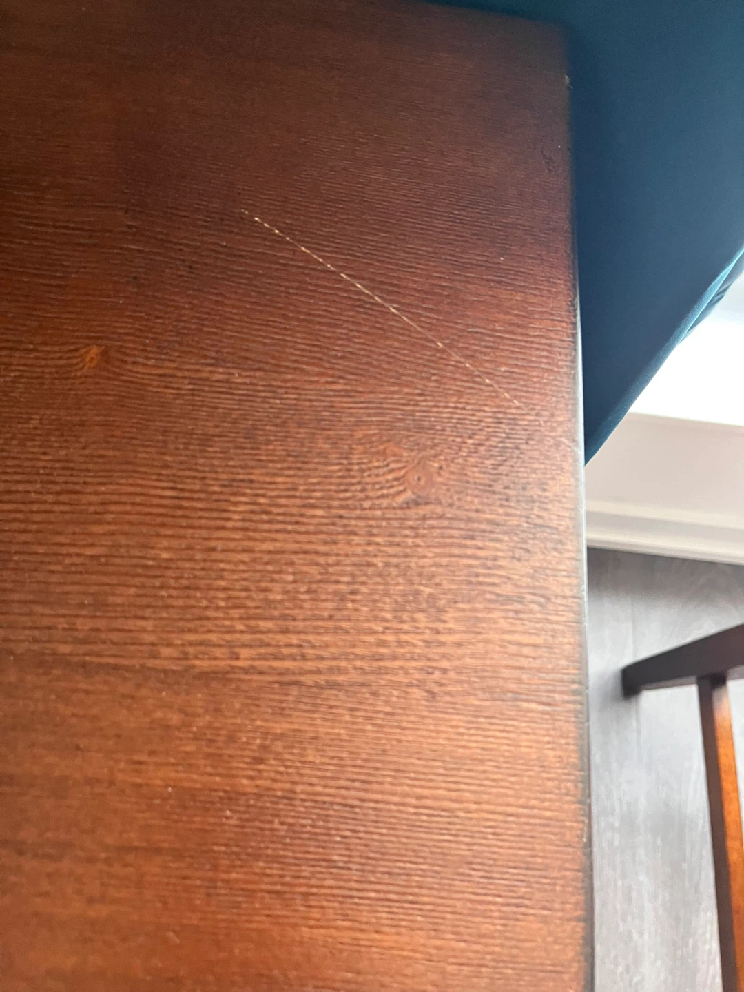 Dark Wood Dining Table + 2 chairs - photo 5