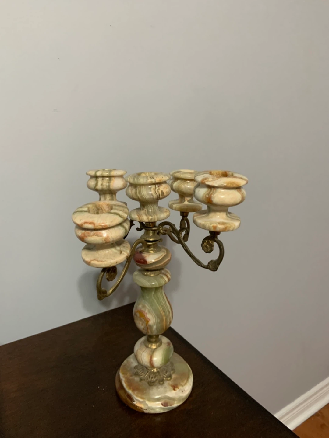 Vintage marble candle holder - photo 3