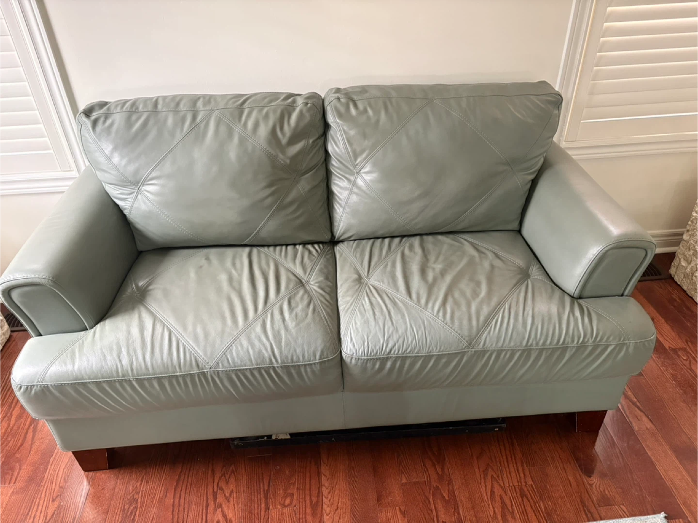 Light pistachio Leather 3pc set - photo 2