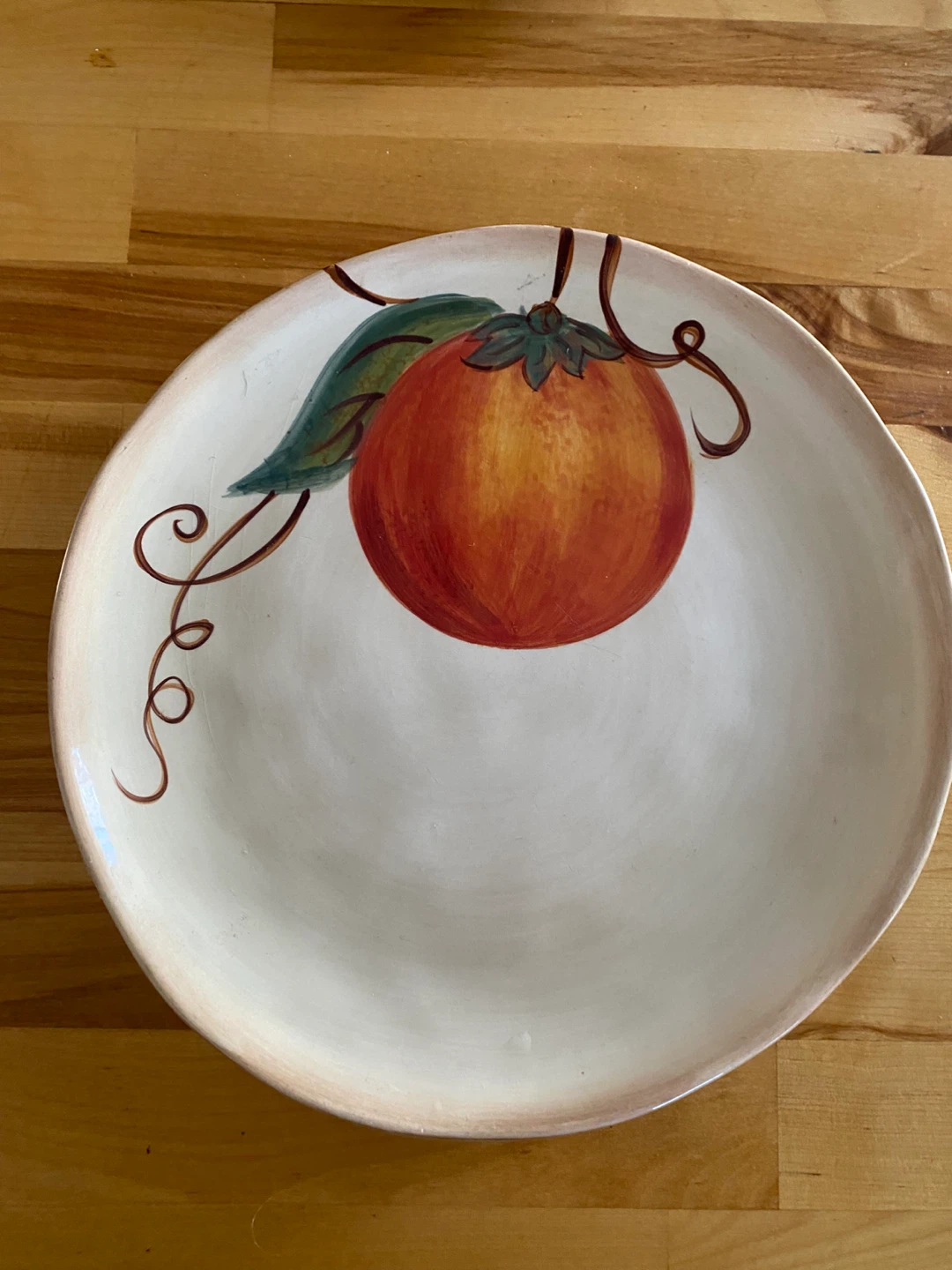 Hand-Crafted Ceramic Plates with Fruit Design - photo 2