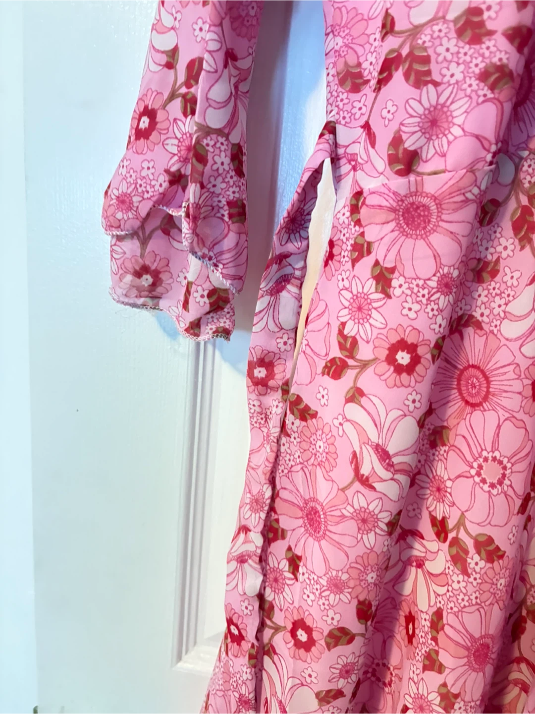 Pink Floral Maxi Dress - photo 2