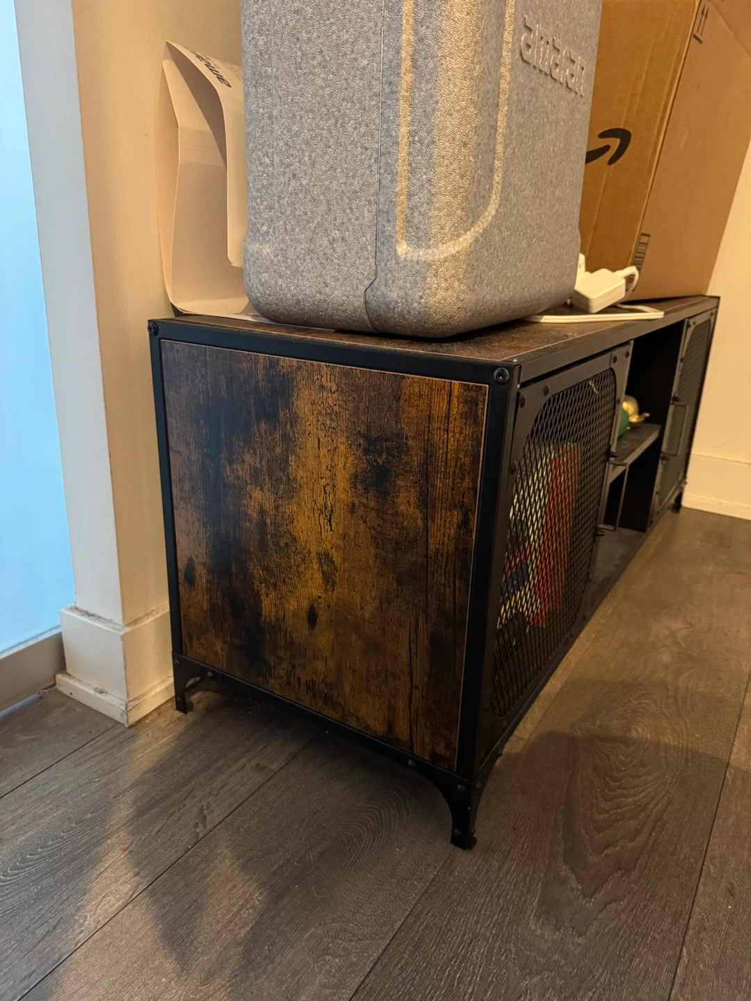 Moving sale - Rustic Industrial TV Stand - photo 2