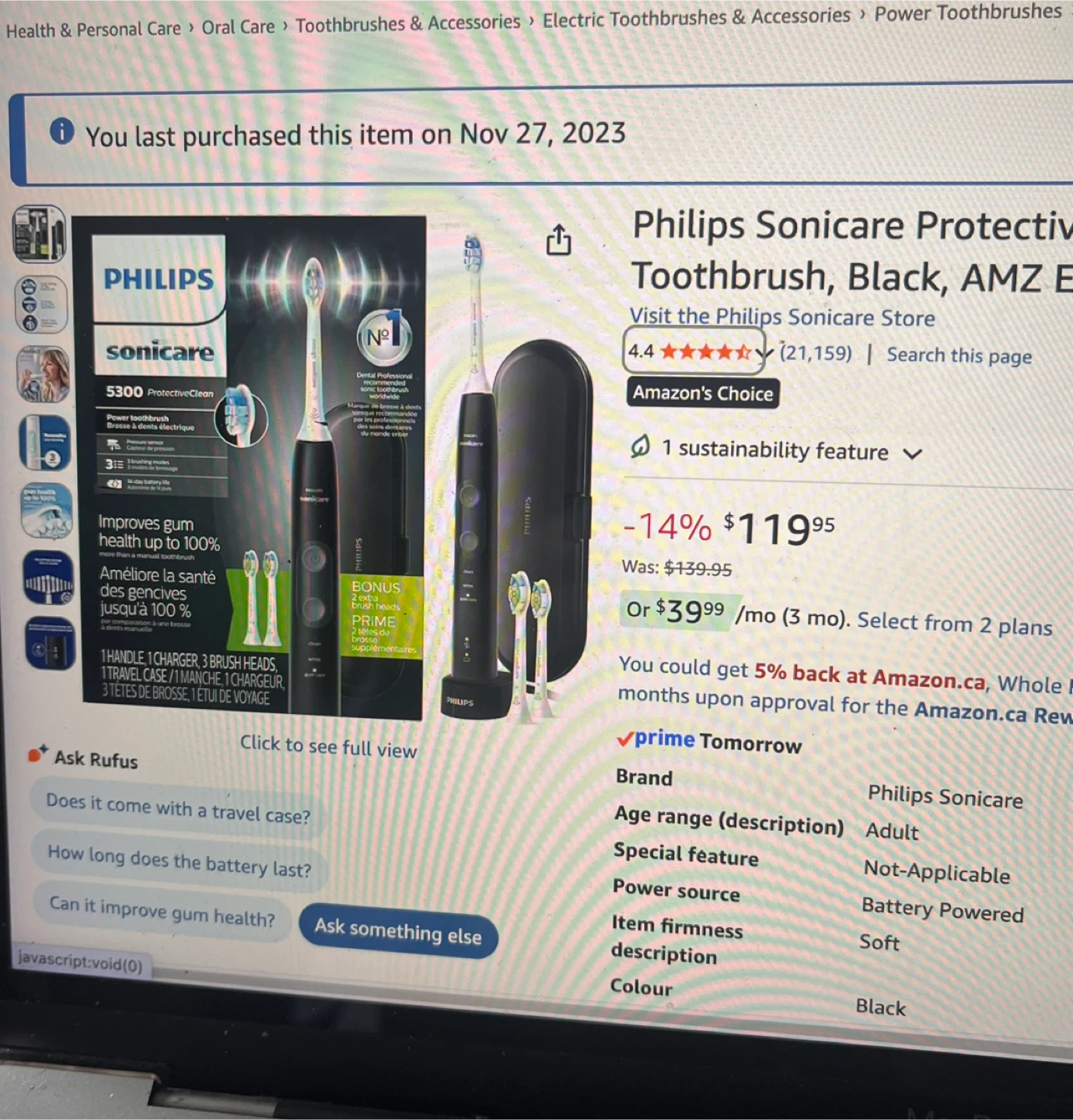 Philips Sonicare ProtectiveClean Electric Toothbrush - photo 3