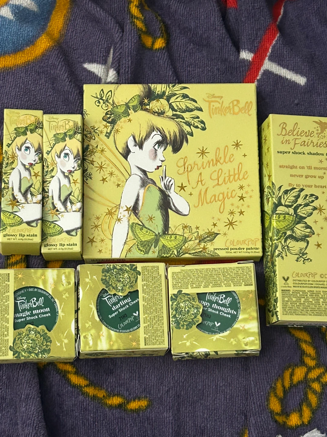 9 Piece ColourPop TinkerBell "Sprinkle Little Magic Collection