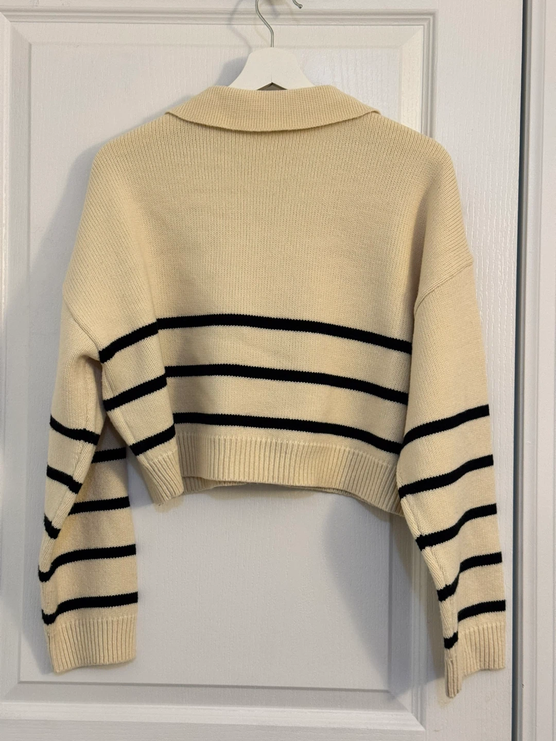 OAK + FORT Striped Collared Sweater - S - photo 2