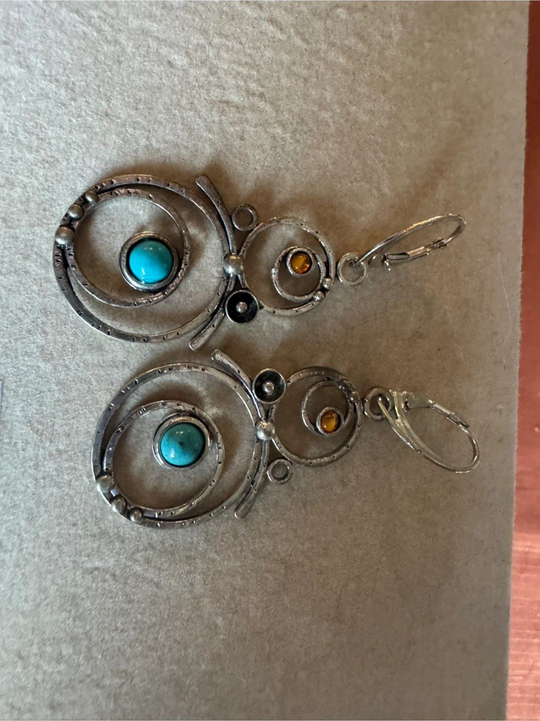 Artisan Silver Turquoise Earrings