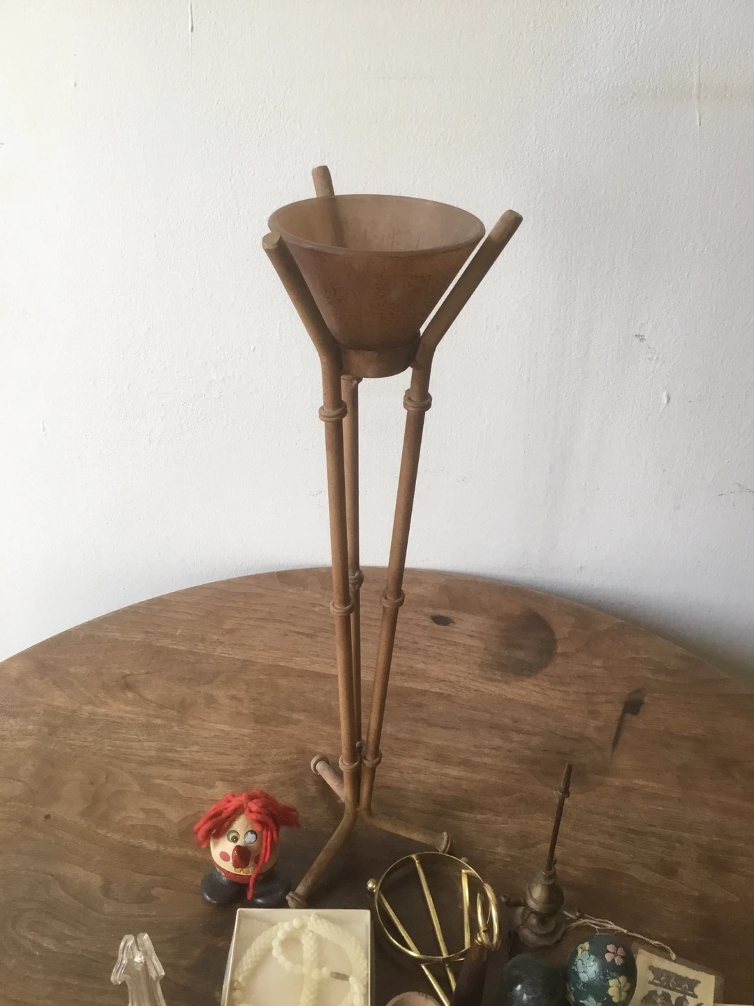 Tall candle votive holder or planter or vase