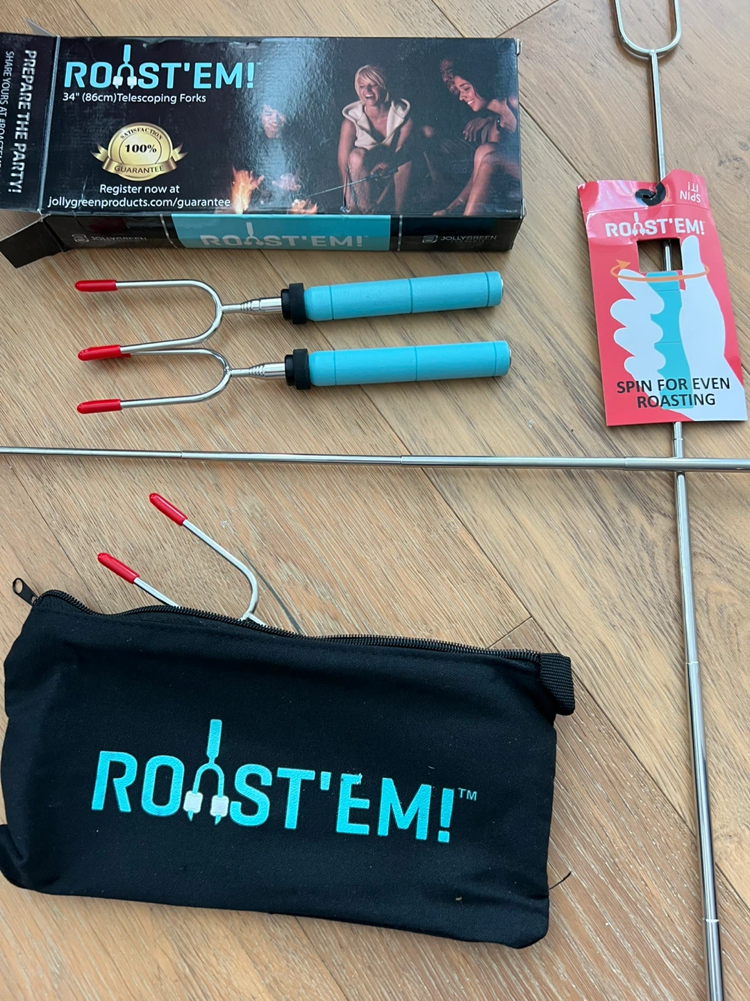 Roast'Em! 5 Telescoping Roasting Forks with Carry Bag - photo 2