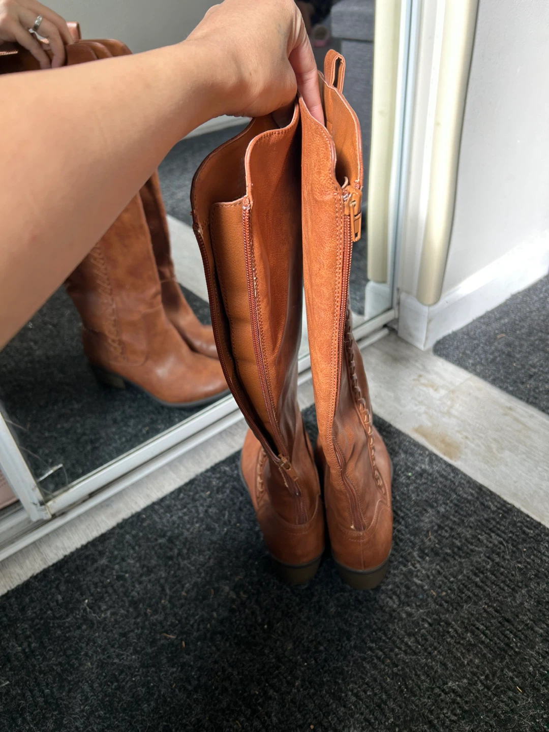 MIA Sanford Tall Boots - Brown - Size 8M - photo 2