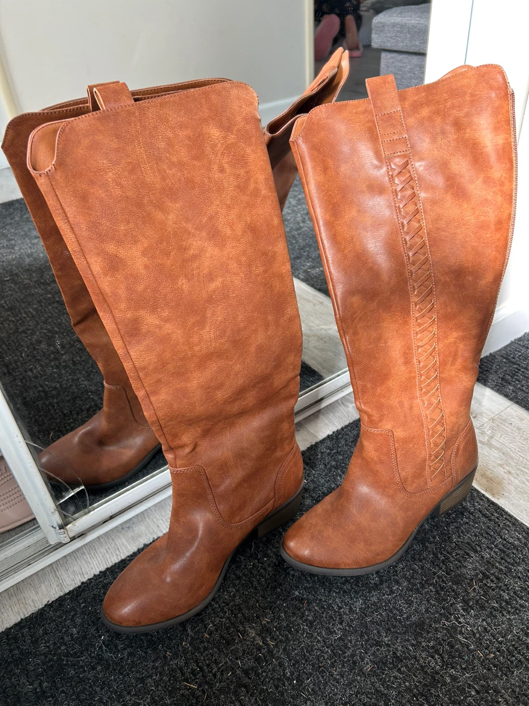 MIA Sanford Tall Boots - Brown - Size 8M