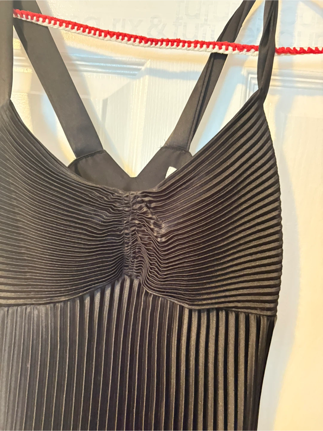 Black Pleated Maxi Dress - photo 2