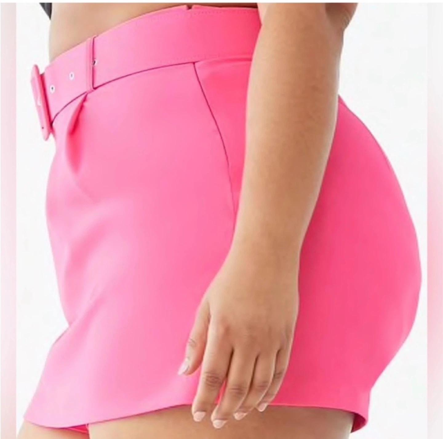 Plus size high rise Belted Skort - photo 3