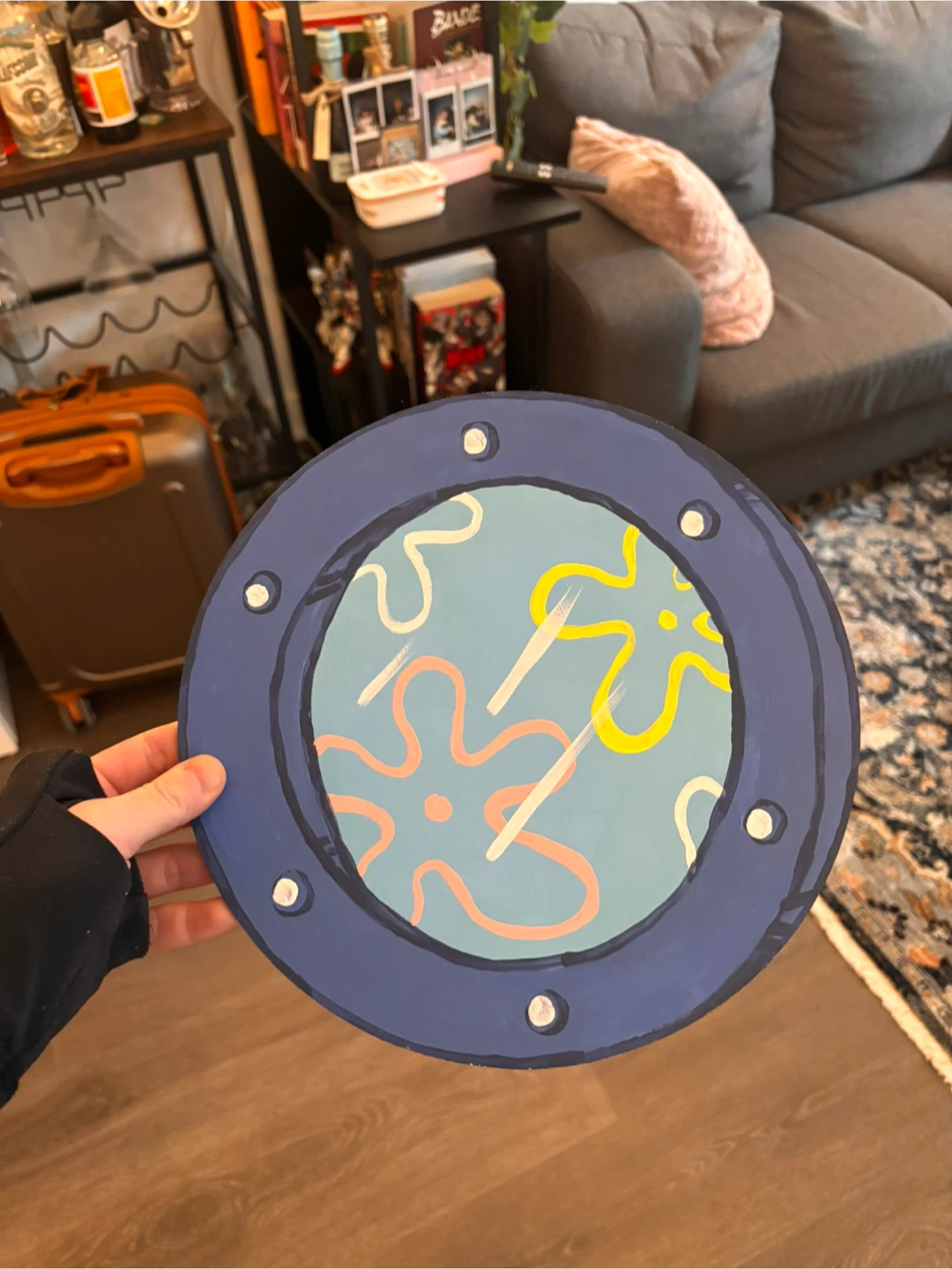 Hand Painted SpongeBob Porthole
