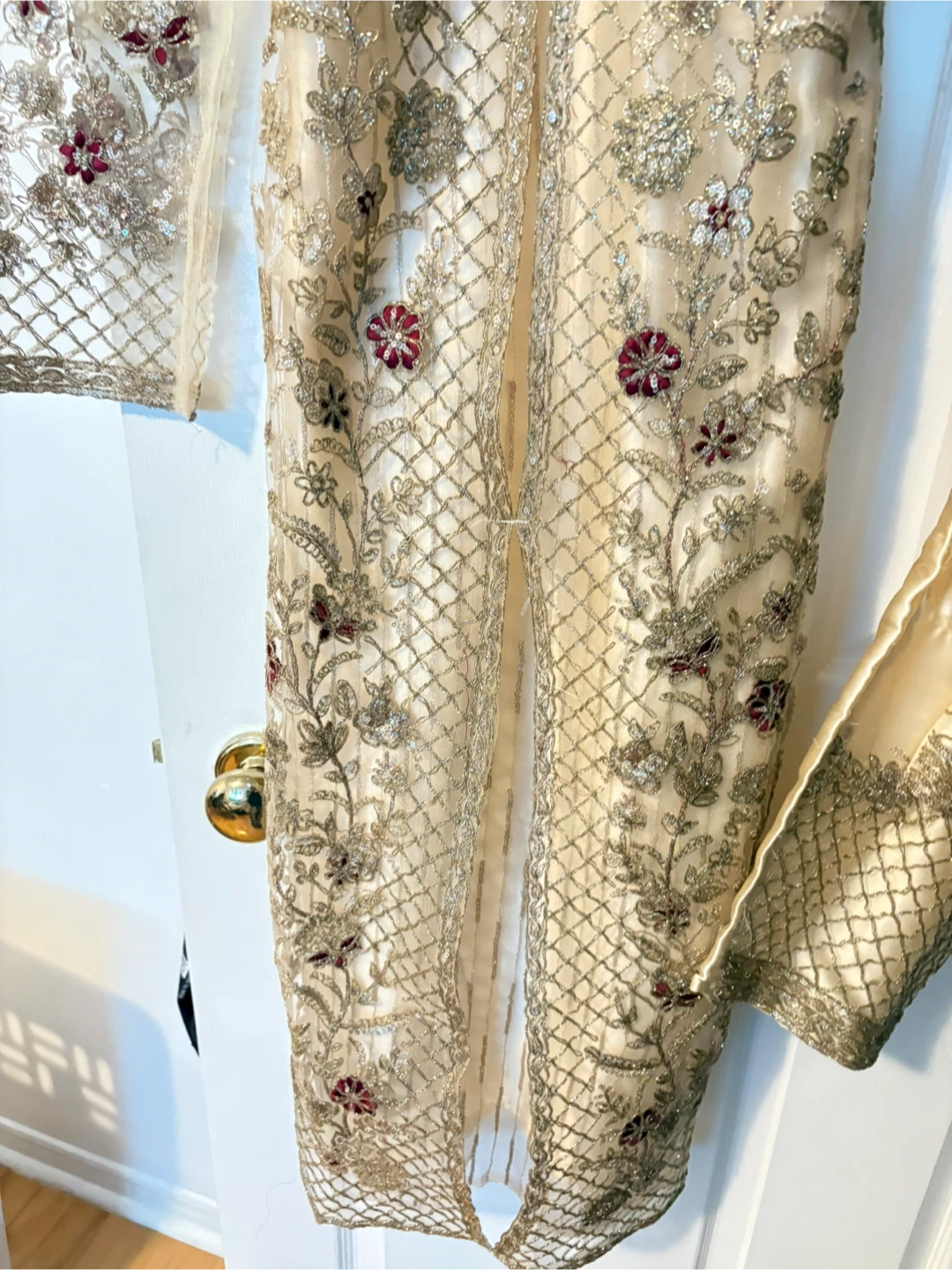 Embellished Cream Ethnic Outfit - photo 3