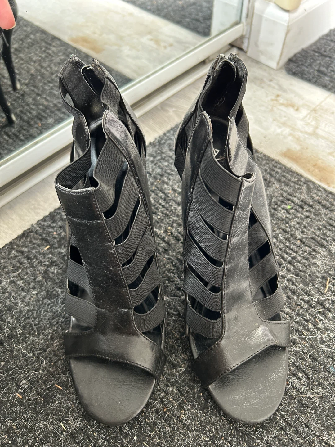 ALDO Black Strappy Heels