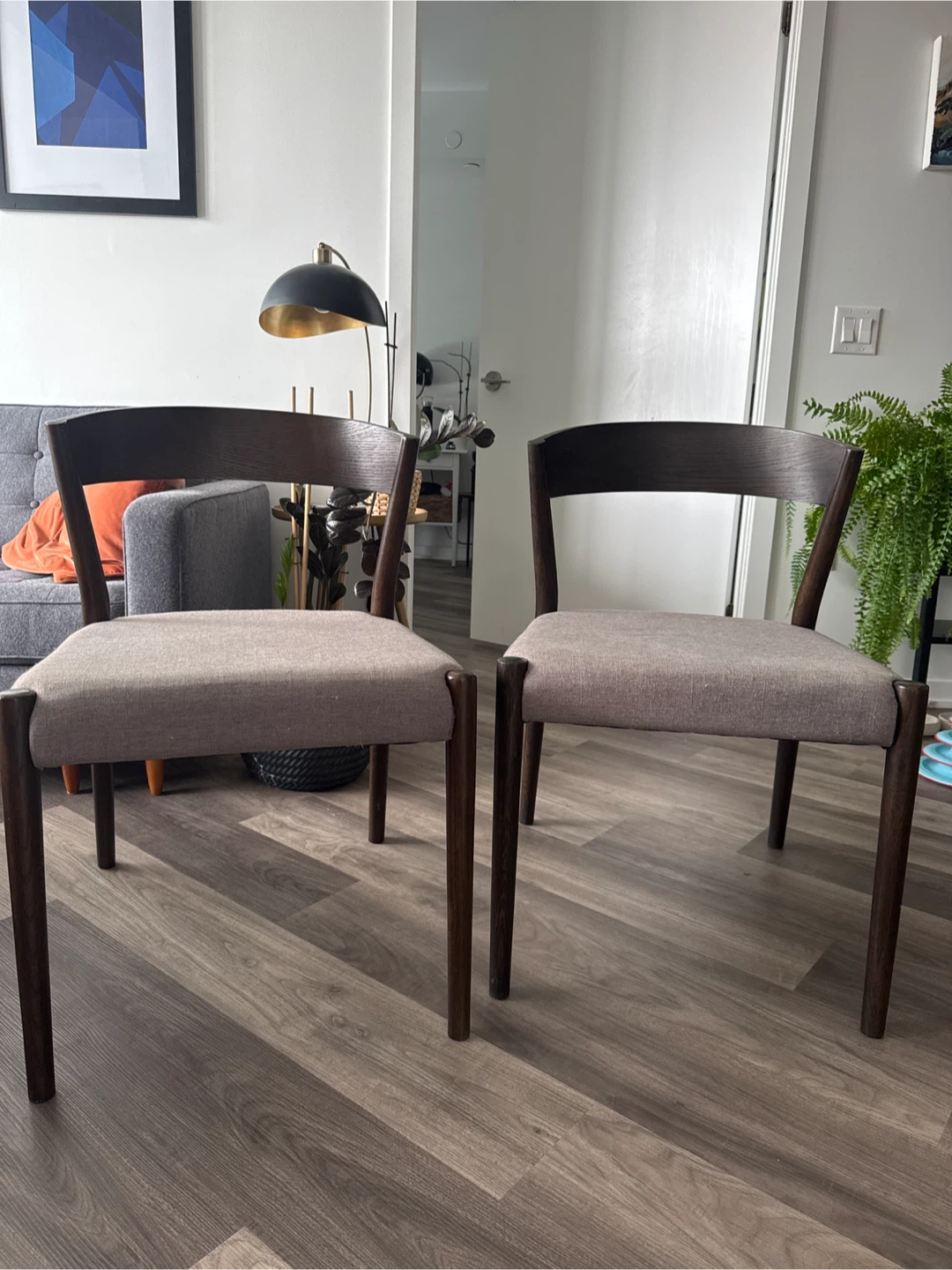 Set of 2 Mid-Century Modern Dining Chairs - photo 3