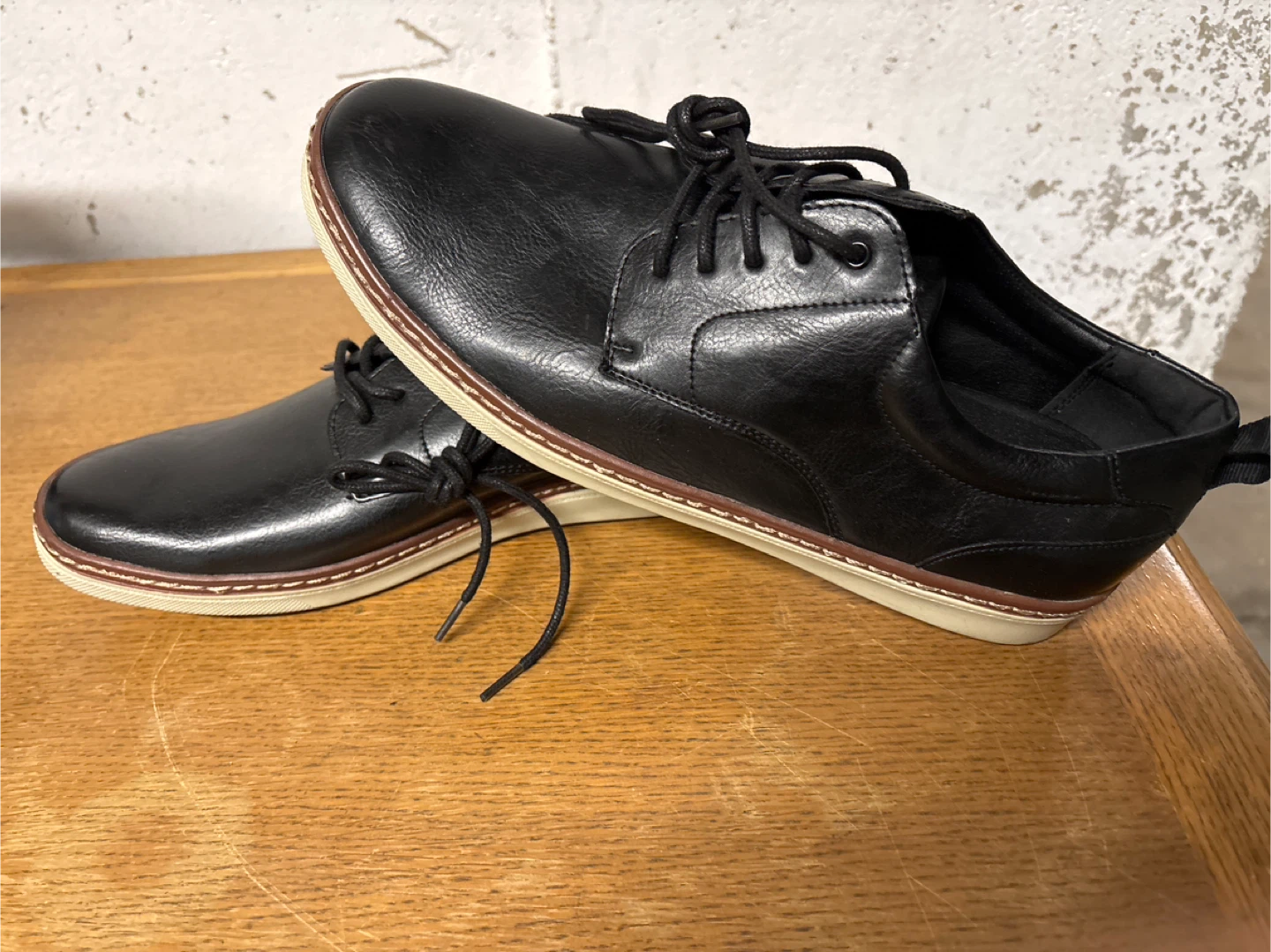 Alfani Men's Black Leather Dress Shoes