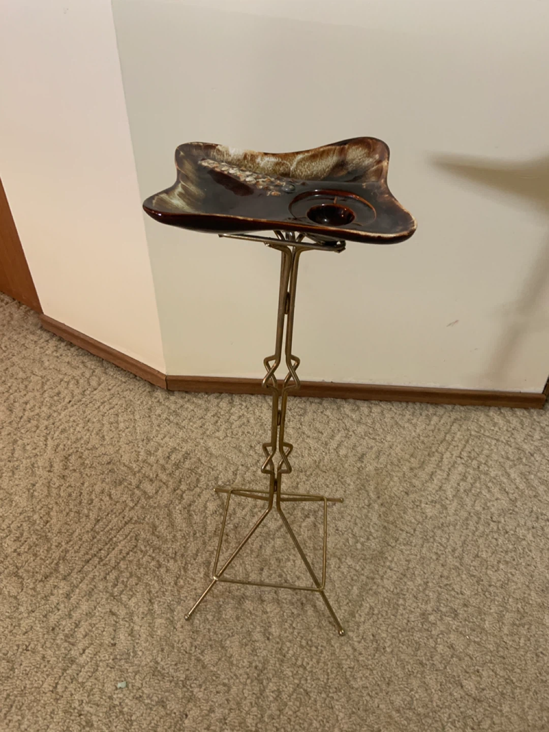 Vintage Ceramic Ashtray Stand