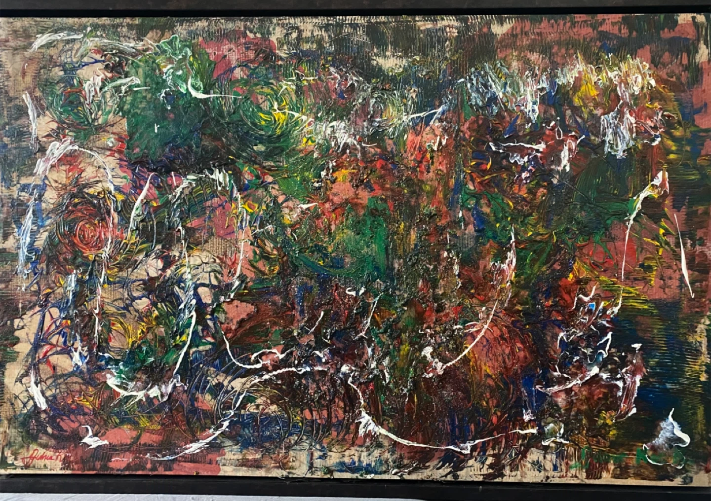 Abstract Expressionist Painting by Gulnur Koc Kuran