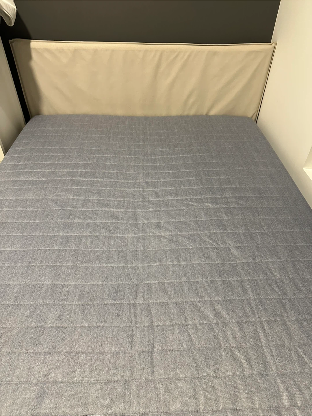 IKEA KLEPPSTAD Queen Bed Frame - White/Vissle Beige - photo 3