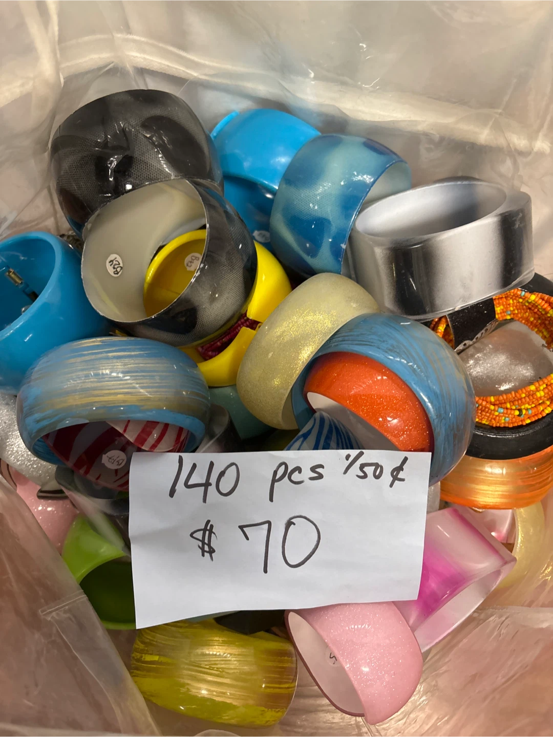 Assorted Bracelets & Bangles - 140 Pieces