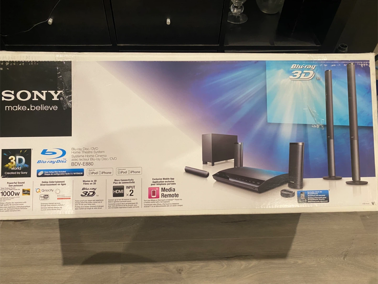 Sony Blu-Ray 3D Home Theatre System BDV-E880