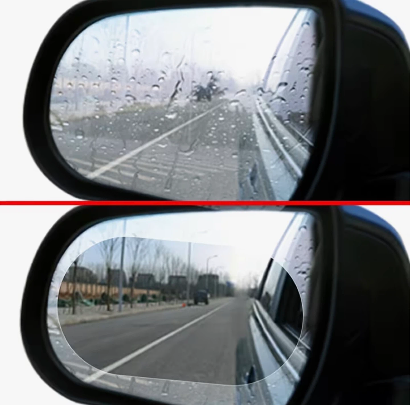 Car Side Mirror Rainproof Film Stickers (2 Pack) - photo 2