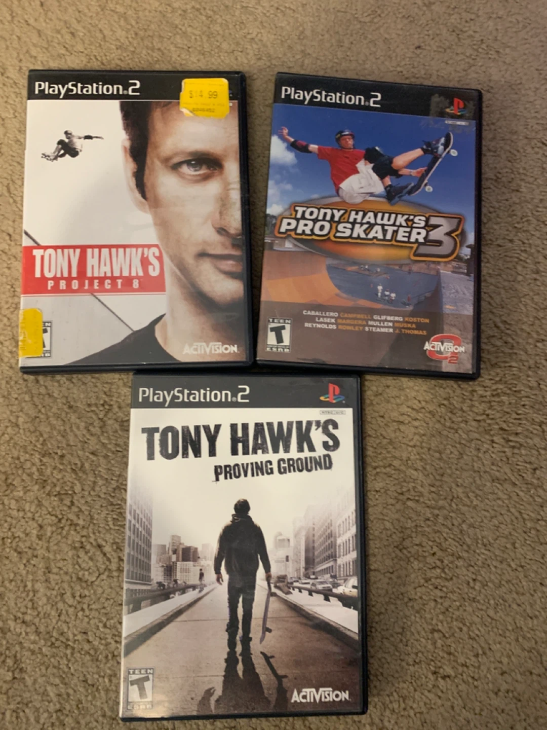 Tony hawk PS2 games