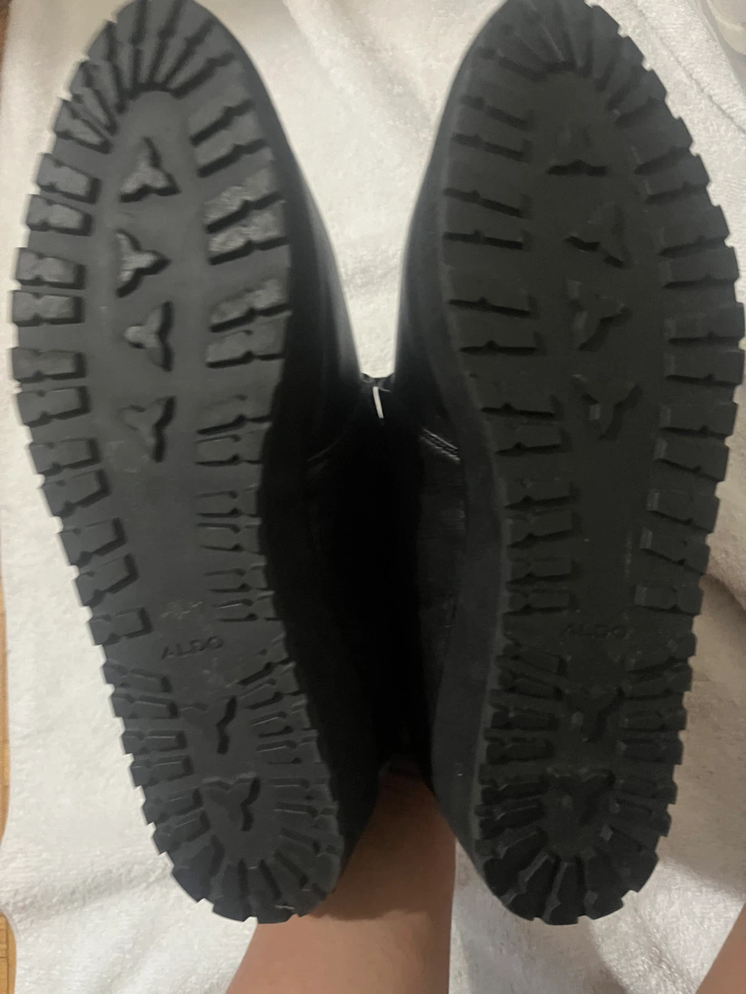 ALDO Black Leather Lace-Up Oxford Shoes
