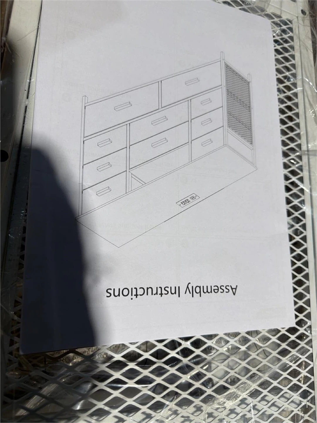 TV stand Dresser with 10 Drawers