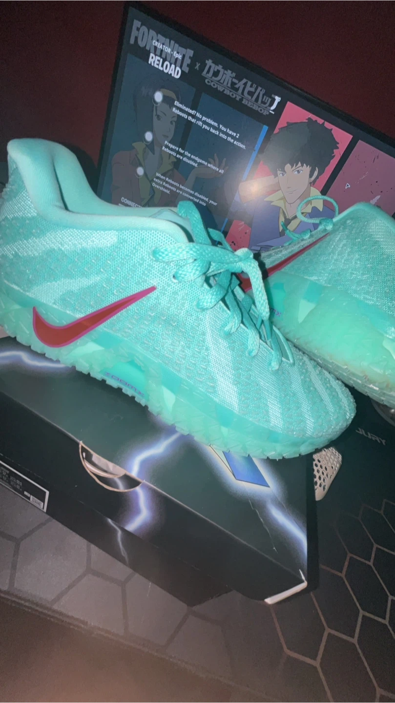 Nike Ja 1 "Admit One" "Bleached Turquoise/Safety Orange" Size 12