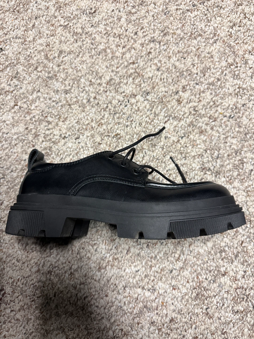 ZARA Black Chunky Platform Oxford Shoes - photo 2