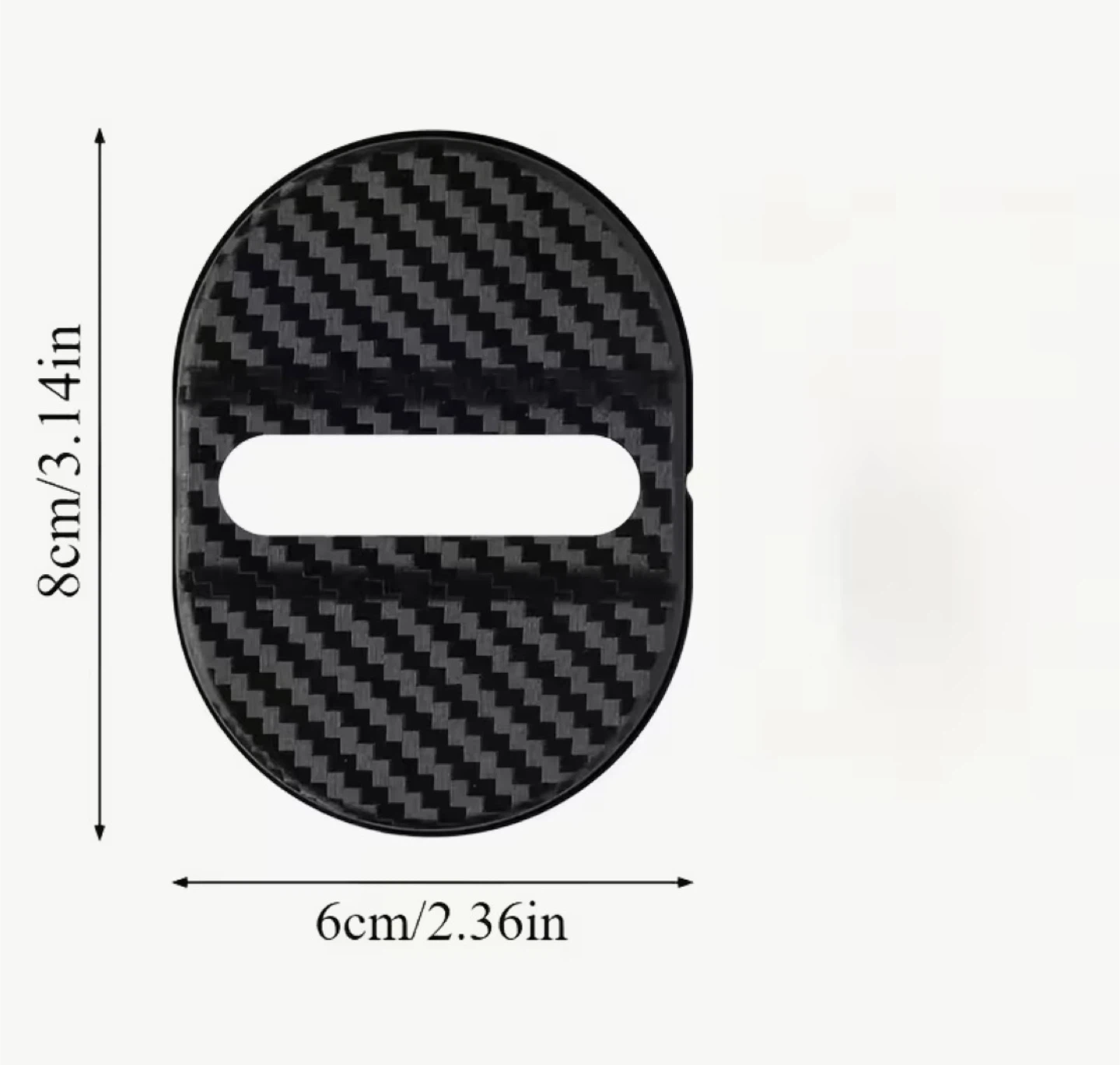 Carbon Fiber Car Door Lock Latch Cover Set (4 pcs) - photo 5