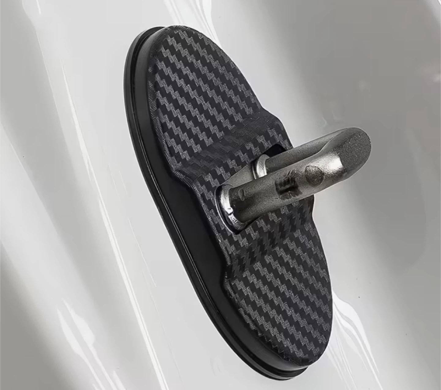 Carbon Fiber Car Door Lock Latch Cover Set (4 pcs) - photo 3