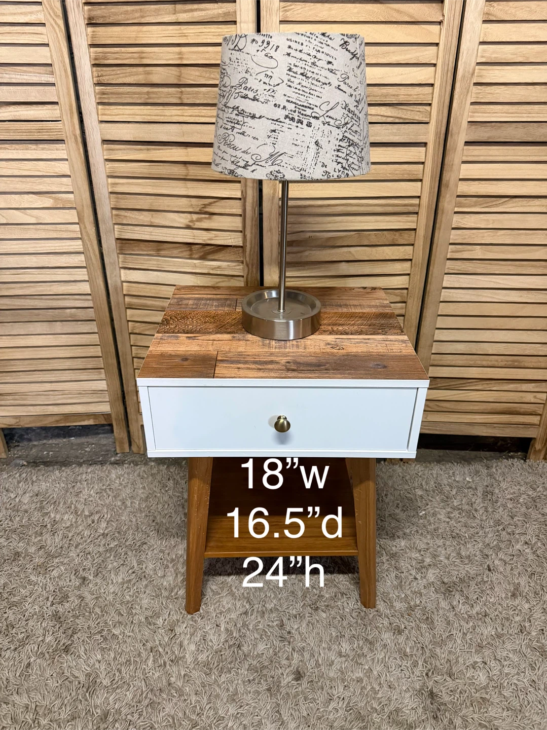 Modern End Table with Drawer - photo 5
