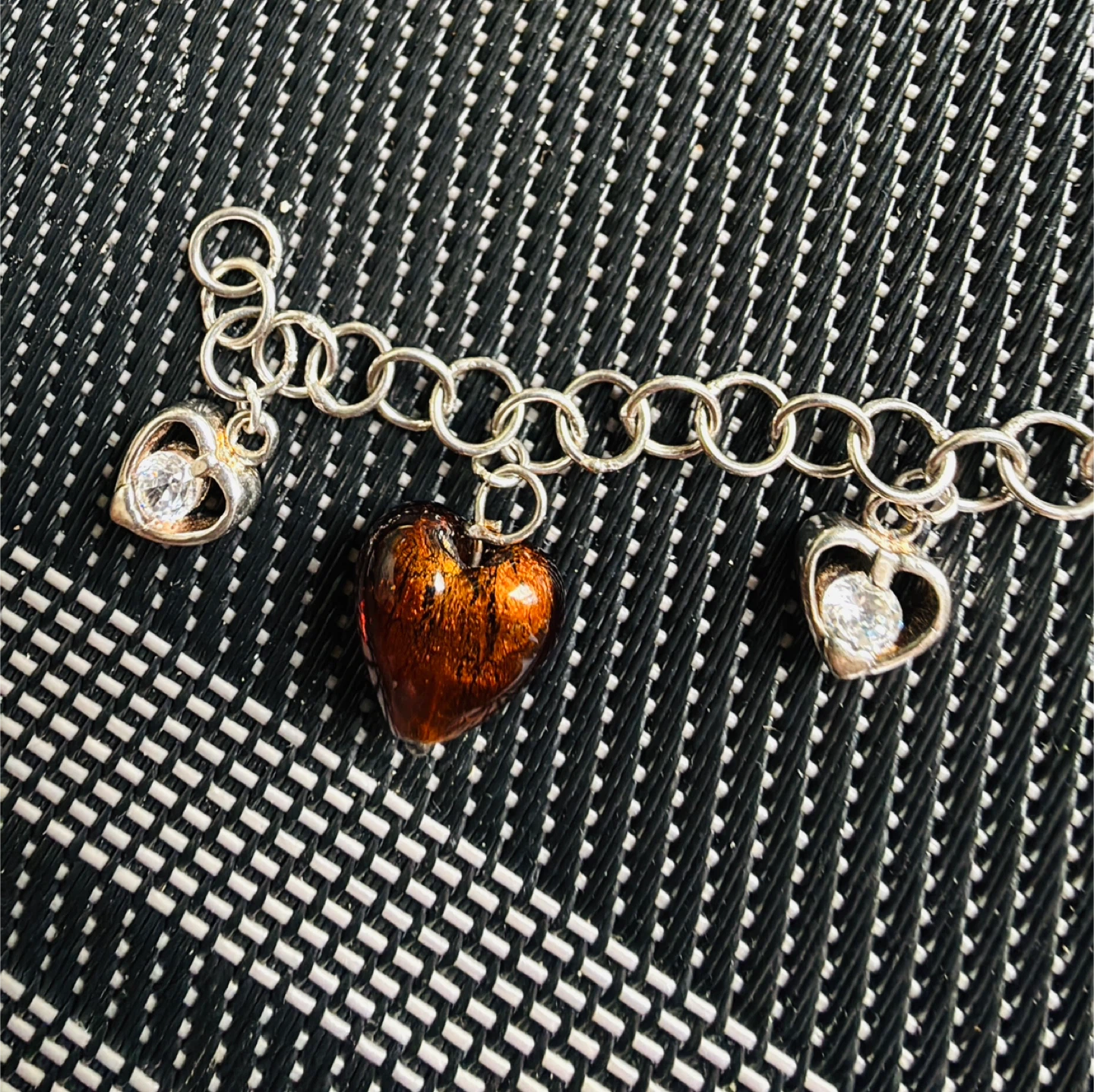 Murano glass & Sterling Silver Charm Bracelet - photo 4