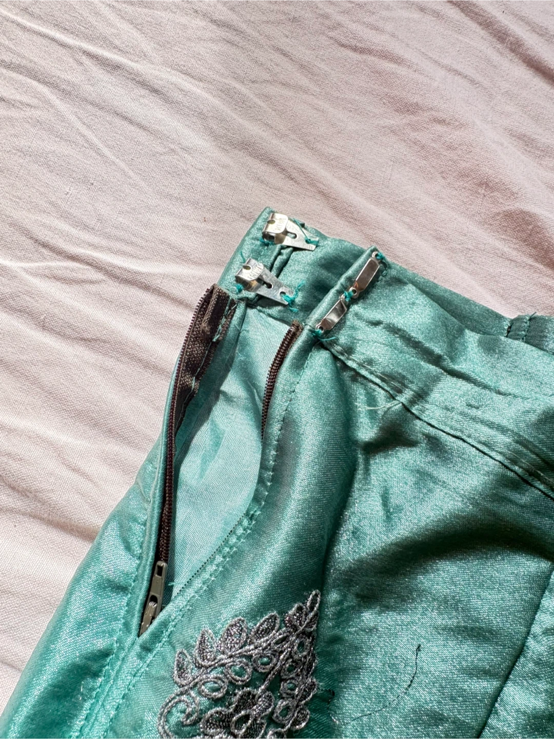 Women's Lehenga Choli Set - Blue & Mint Green - photo 3