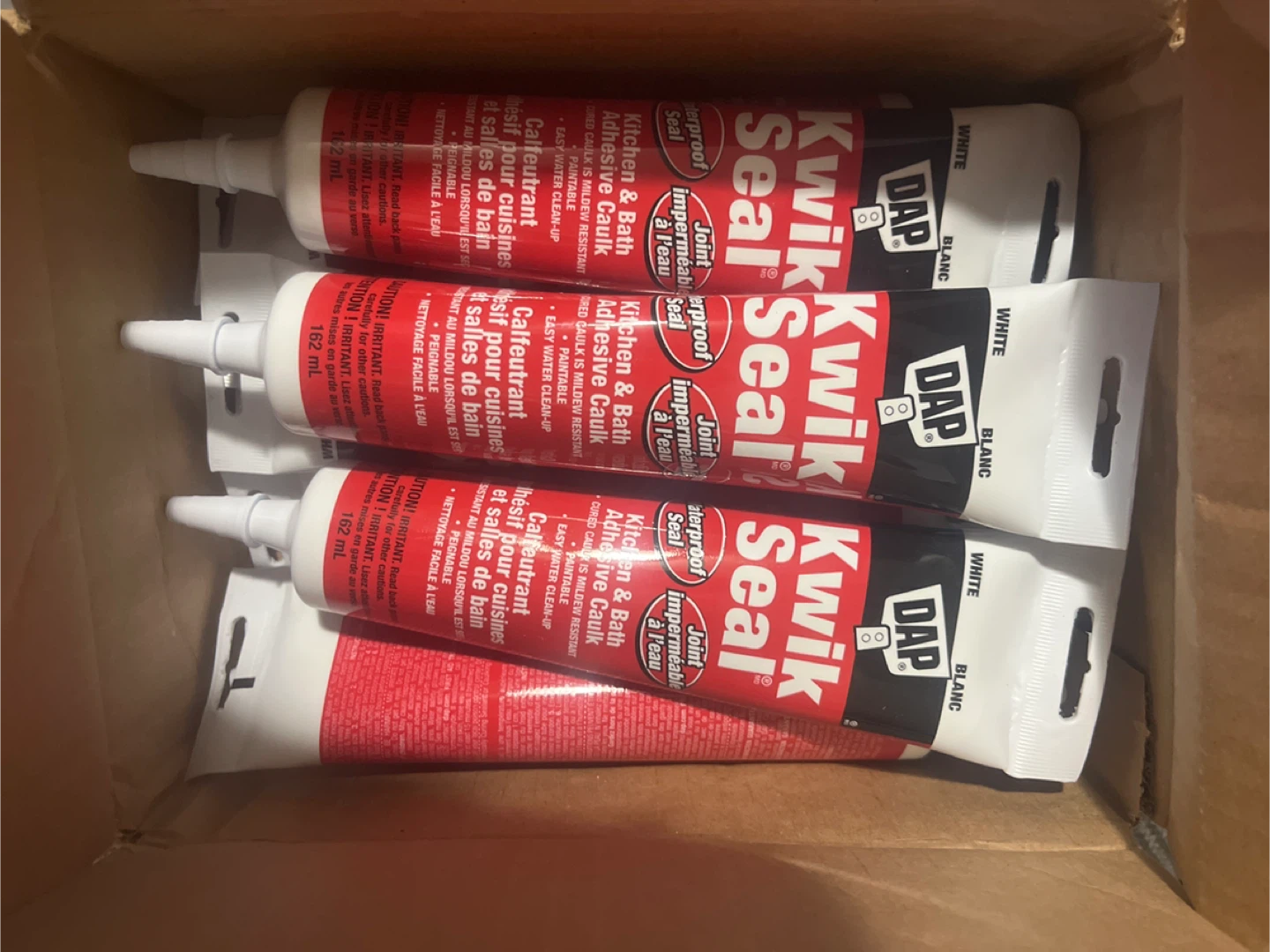 DAP Kwik Seal Kitchen & Bath Adhesive Caulk - White (162 ml) - photo 2