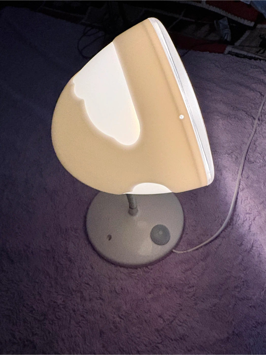 White Gooseneck Desk Lamp with LED Light - photo 3