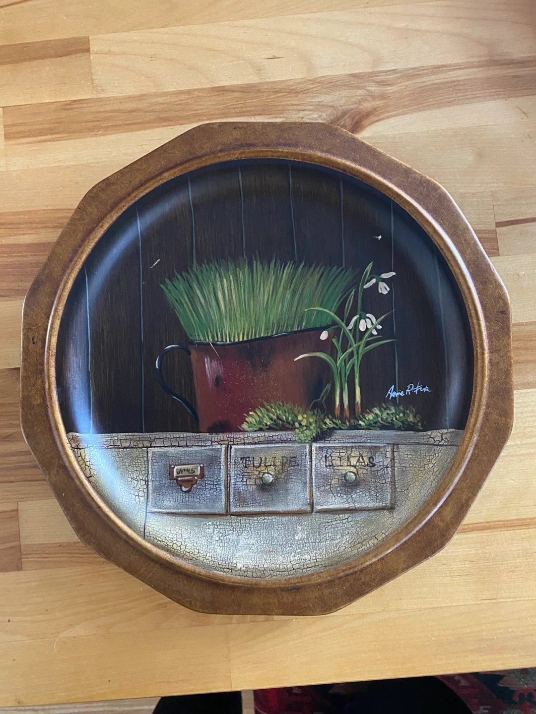 Hand-Painted Decorative Plate