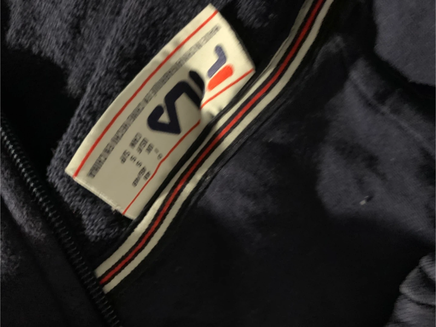 Fila Navy Blue Zip-Up Hoodie - photo 2