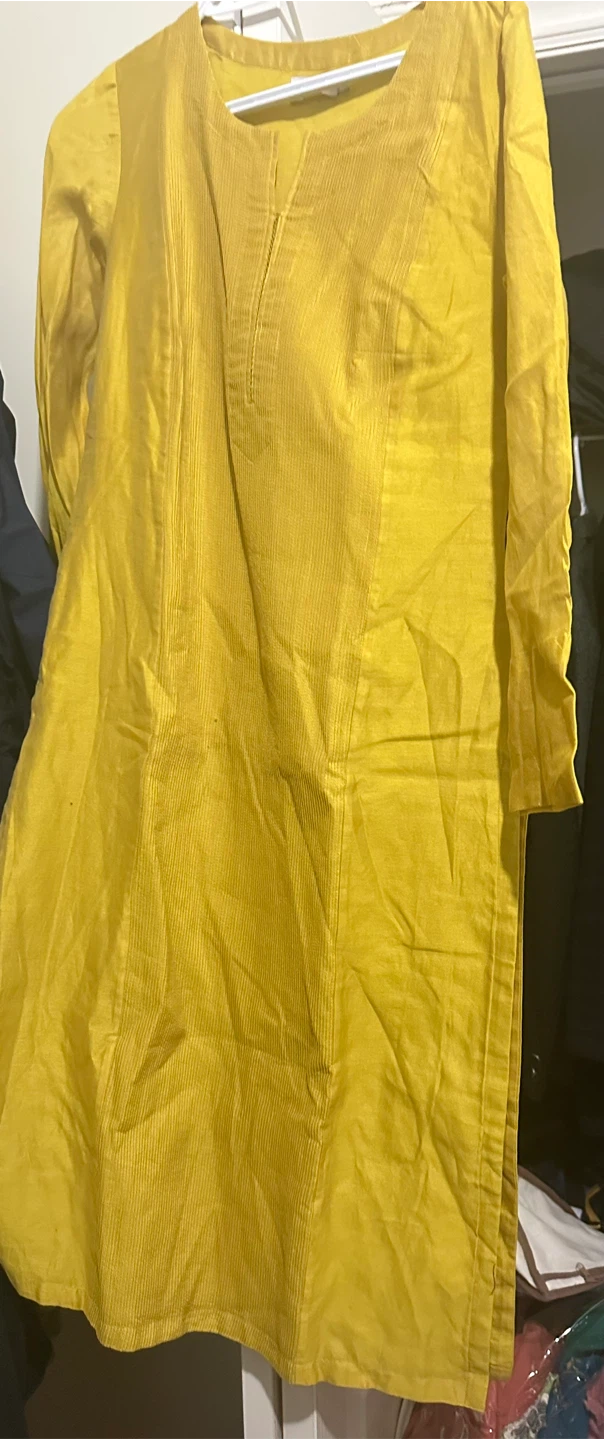 Fabindia Yellow Cotton Tunic - Size S - photo 3