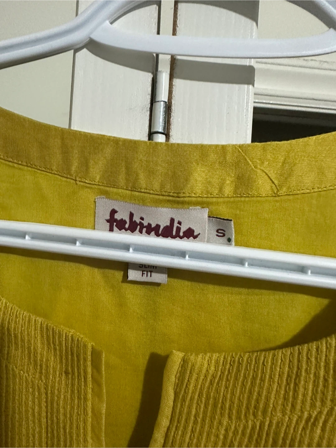 Fabindia Yellow Cotton Tunic - Size S - photo 2